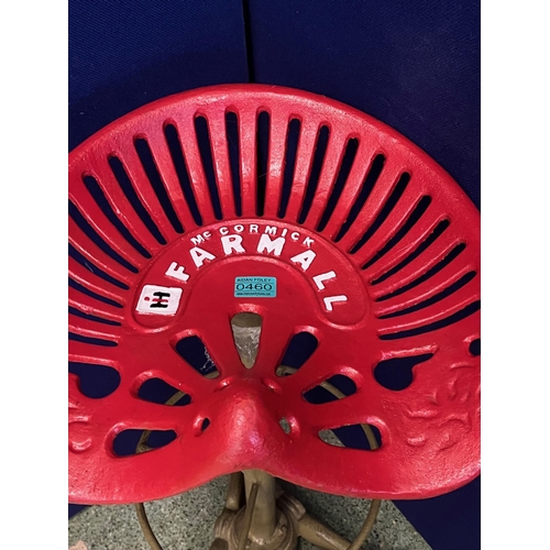 460 - McCormick Farmall Swivel Tractor Seat Stool (75 cm H)