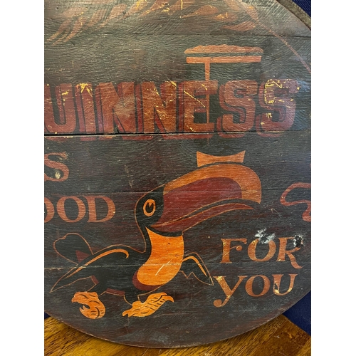 470 - Guinness Is Good For You Toucan Advertisement on Wood (54 cm W)