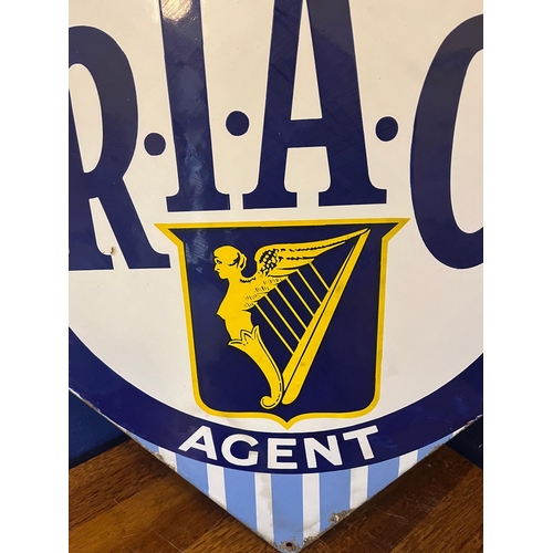 472 - Rare R.I.A.C Double Sided Enamel (50 cm W x 50 cm H)