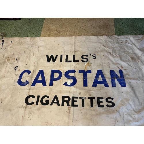 492 - Vintage Will Capstan Cigarettes Banner (195 cm W x 120 cm H)