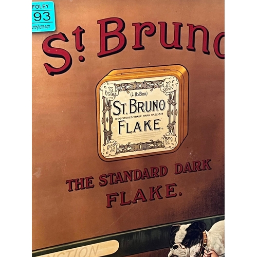 493 - Vintage St. Bruno Flake Pictural Advertisement (45 cm W x 58 cm H)