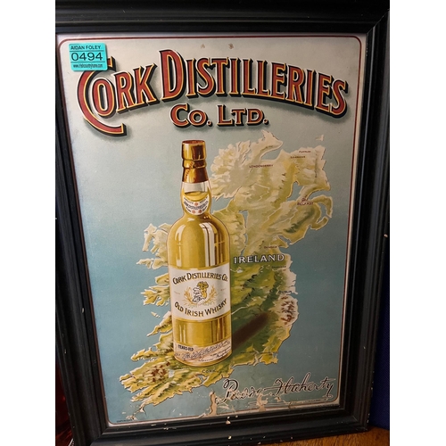 494 - Vintage Cork Distilleries Co. Ltd Paddy Flaherty Pictural Advertisement (40 cm W x 56 cm H)