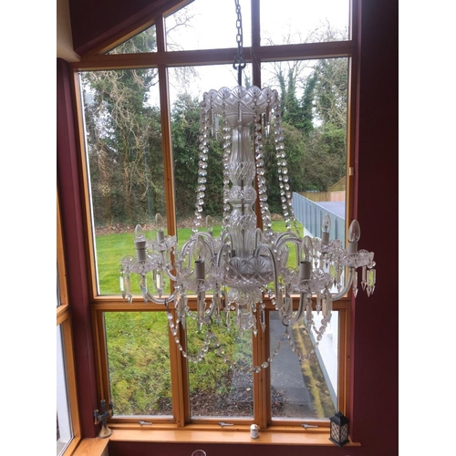 511 - Heritage Irish Crystal Eight Branch Chandalier