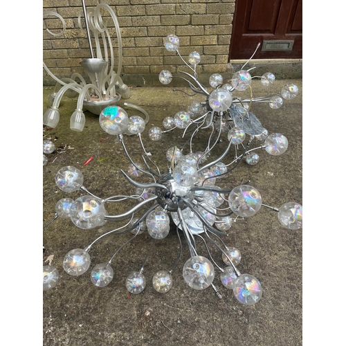 563 - Murano Centre Light, Collection Sputnik Designed Centre Lights (as found) (250 cm H)