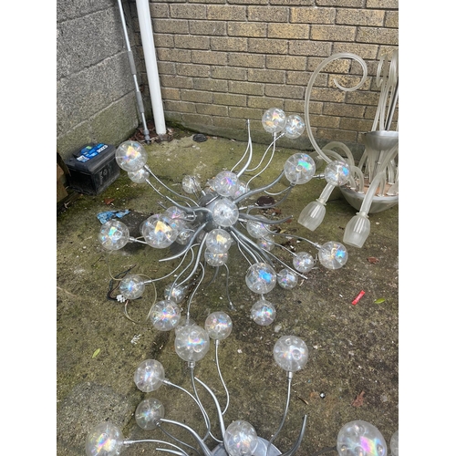 563 - Murano Centre Light, Collection Sputnik Designed Centre Lights (as found) (250 cm H)