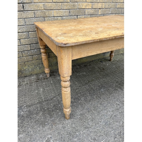 569 - Antique Pine Kitchen or Bar Table (128 cm W x 70cm H x 90 cm H)