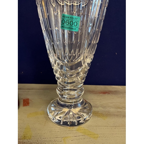 600 - Fine Waterford Crystal Cliffs of Moher Vase