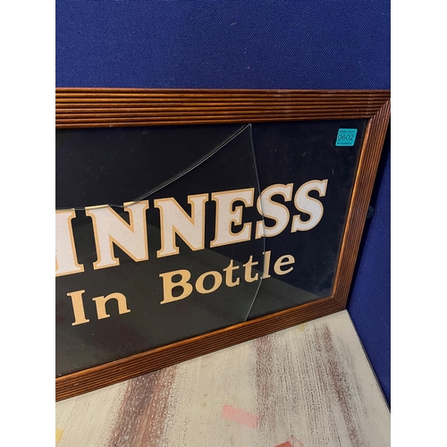 602 - Guinness In Bottle Vintage Style Advertisement (86 cm W x 41 cm H)