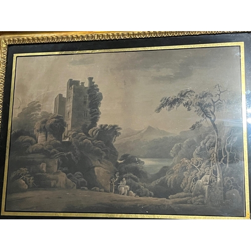 621 - Good Selection of Antique Engravings, Hogart Framing and Black Glass Border (Largest 77 cm W x 64 cm... 