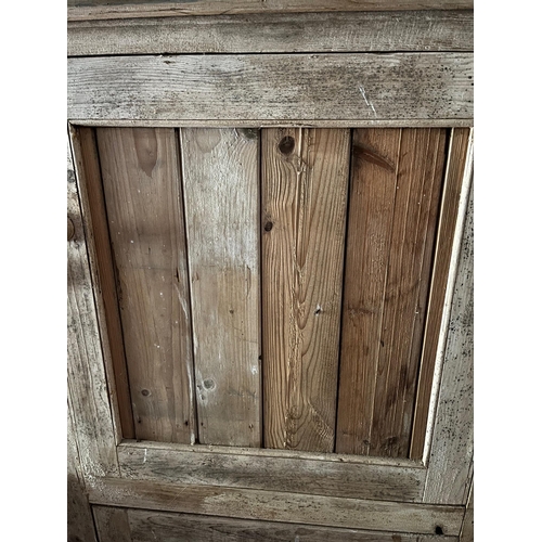 653 - Antique Food Larder with Two Panelled Doors (80cm W x 162 cm H x 36 cm H)