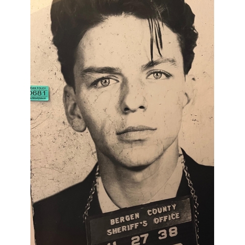 681 - Cool Poster Featuring a Mug Shot of Frank Sinatra (56 cm W x 95 cm H)