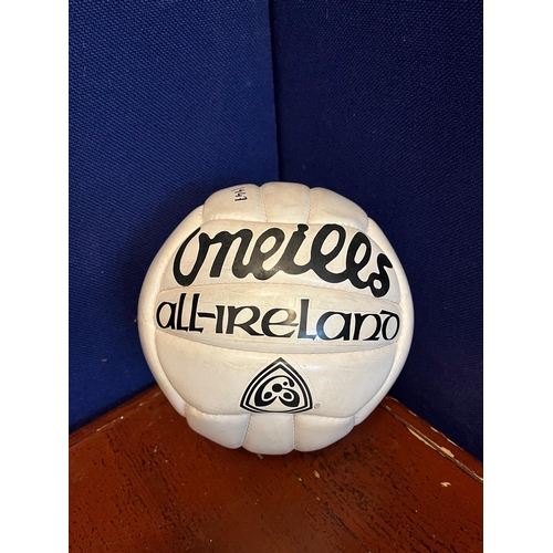 698 - Rare Gaelic Football Signed By Cavan Legend Mick Higgins