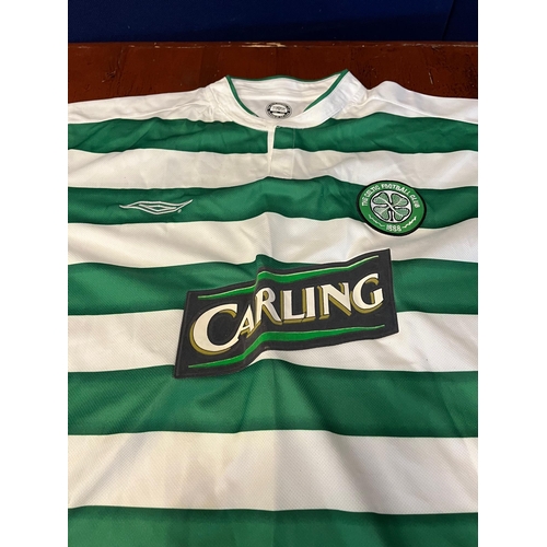 699 - Celtic Jersey Signed By Henrik Larsson