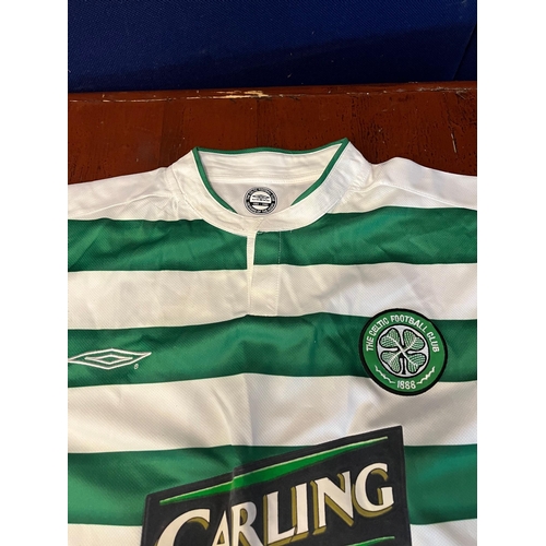 699 - Celtic Jersey Signed By Henrik Larsson