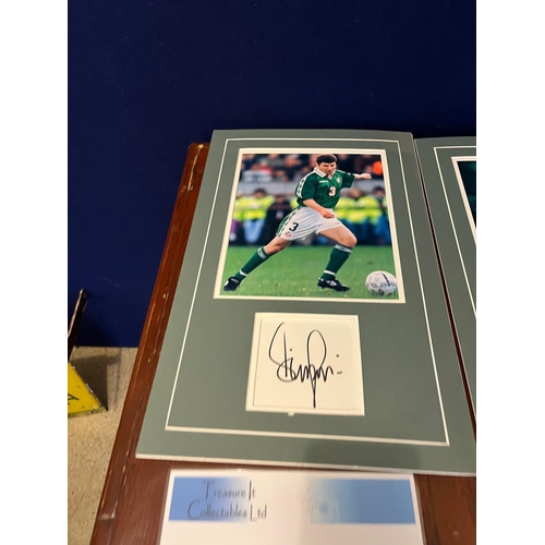 702 - Robbie Keane, Damien Duff and Denis Irwin Signed Photographs