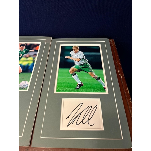 702 - Robbie Keane, Damien Duff and Denis Irwin Signed Photographs