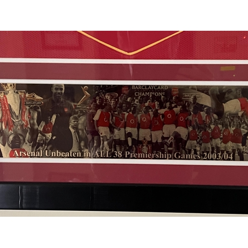 705 - Very Rare Signed Jersey by Arsenal Invincibles 2003/2004 (68 cm W x 86 cm H)