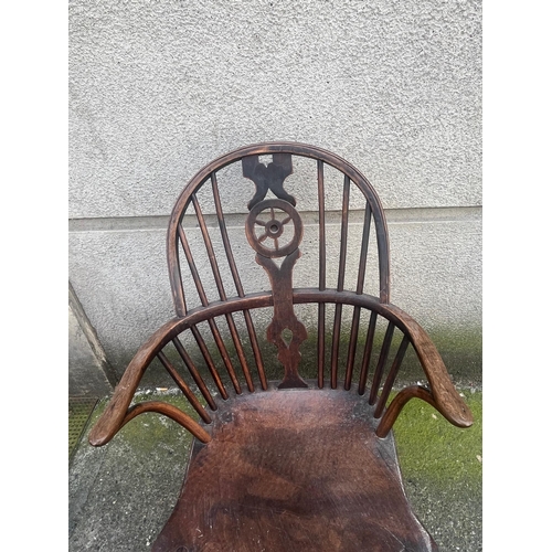 721 - Early 19th Century Elm Windsor Chair (90 cm H)