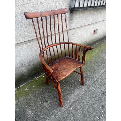 722 - Unusual Rustic Design Arm Chair (103 cm H)