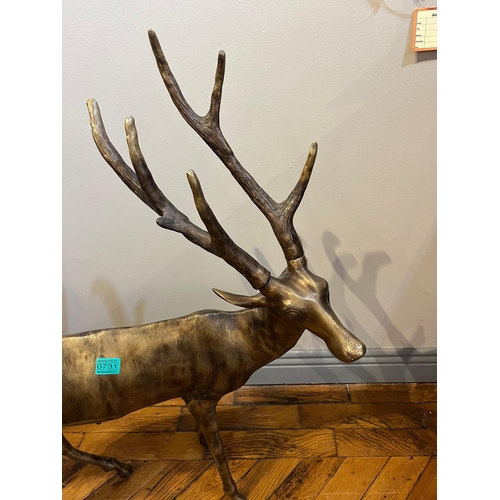 731 - Bronze Stag (70 cm W x 85 cm H)