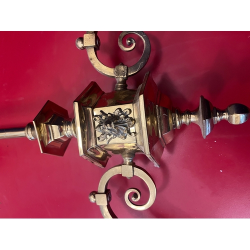 545 - Quality Brass Two Tier Ceiling Light (70 cm W x 120 cm H)