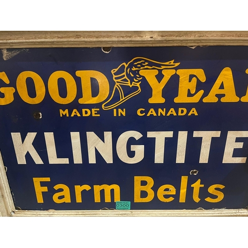 300 - Vintage Style Metal Goodyear Klingtite Farm Belts (67 cm W x 47 cm H)