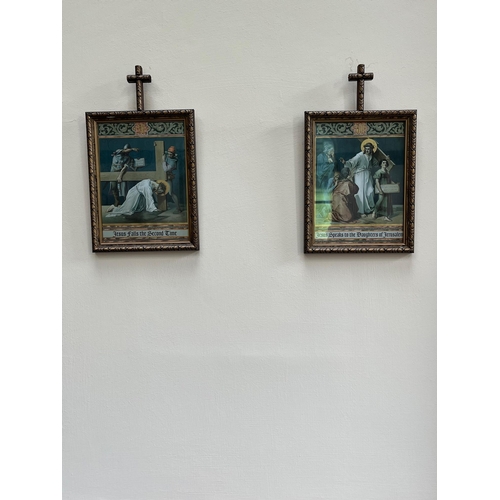 110 - Set of Stations of the Cross (22 cm W x 36 cm H)