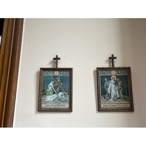 110 - Set of Stations of the Cross (22 cm W x 36 cm H)