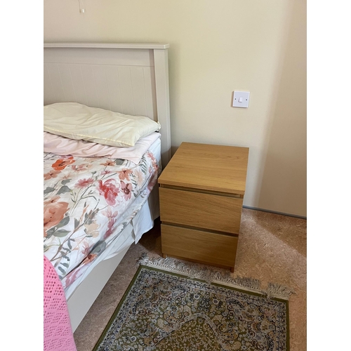 122 - Double Bed Complete with Comfort Mattress and Bedside locker (140 cm W )