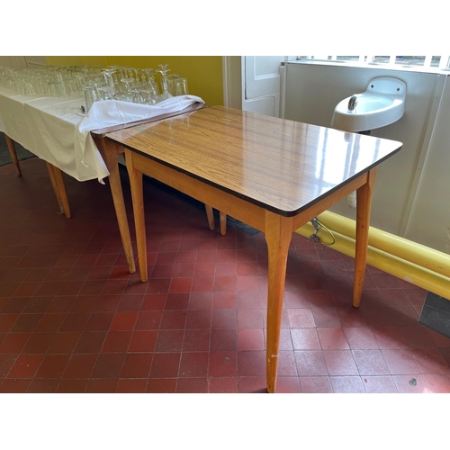 124 - Three Vintage Formica Top Tables (90 cm W x 73 cm H x 60 cm D)