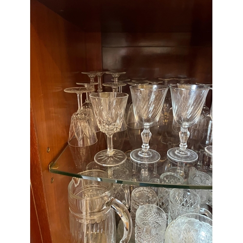 146 - Large Collection of Glasses, including Port and Sherry Glasses