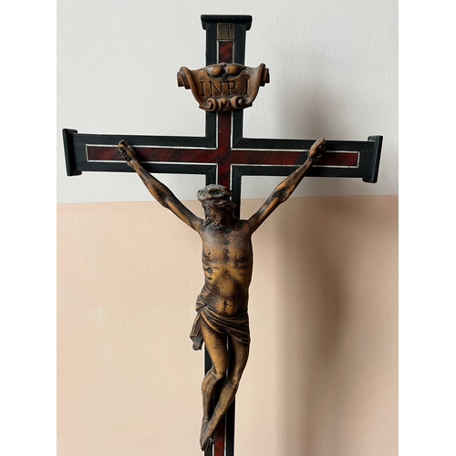 2 - Tortoise Shell Embellished Crucifix (25 cm W x 90 cm H x 15 cm D)