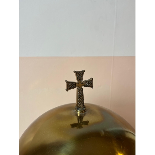 21 - Art Deco Brass Tabernacle with Key (33 cm W x 68 cm H)
