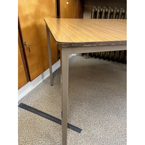 24 - Set of Three Vintage Formica Rectangular Tables (122 cm W x 70 cm H x 76 cm D)