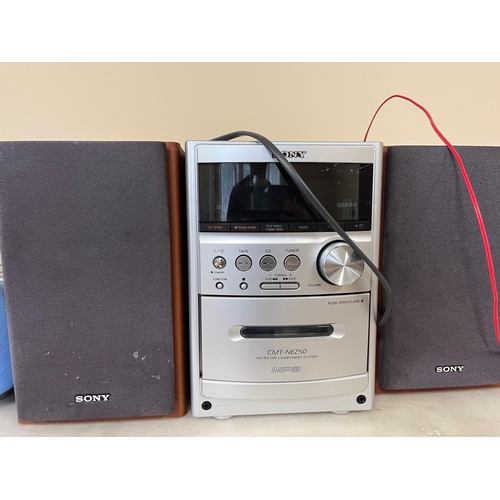 32 - Sony Stereo, Alba CD Player and a Collection of Lamps