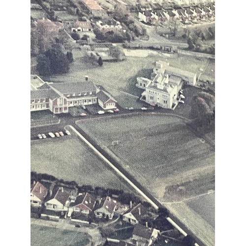 78 - Gold Framed Aerial Photograph of St Josephs of Cluny School and Surrounding Area (88 cm W x 62 cm H)