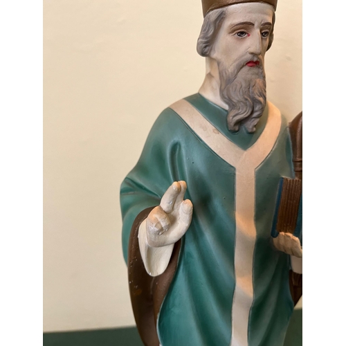 83 - Plaster Figure of St. Patrick (41 cm H)