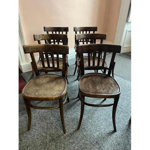 9 - Set of Eight Bentwood Chairs (74 cm H)