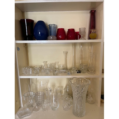 98 - Collection of Clear and Coloured Glass