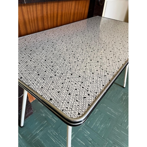 99 - Vintage Formica Top Table (123 cm W x 80 cm H x 61 cm D)