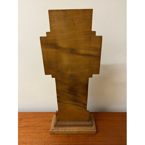 189 - Carved Cross with St. Francis (19 cm W x 46 cm H x 9 cm D)