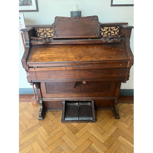 209 - Walnut Cased Pedal Doherty Organ