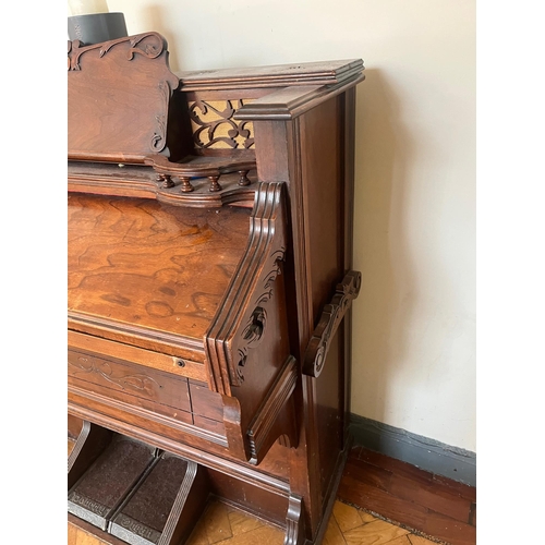 209 - Walnut Cased Pedal Doherty Organ