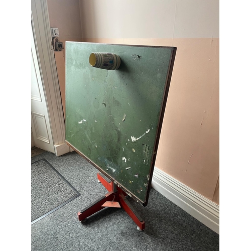 260 - Vintage Workman/Painters Adjustable Table with Telescopic Action (107 cm W x 110 cm H)