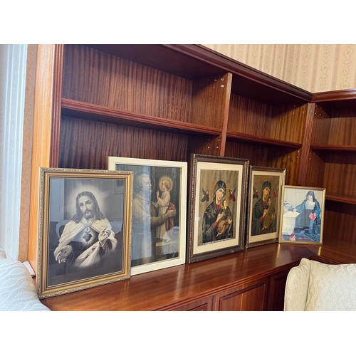 286 - Collection of Religious Prints (Largest 46 cm W x 58 cm H)