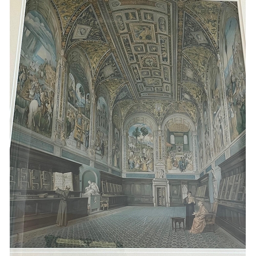 297 - By The Arundel Press, Two Framed and Mounted Chromographs, Italian Interior (Largest 59 cm W x 74 cm... 