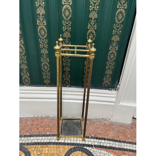 303 - Brass Umbrella Stand (17 cm W x 60 cm H x 17 cm D)