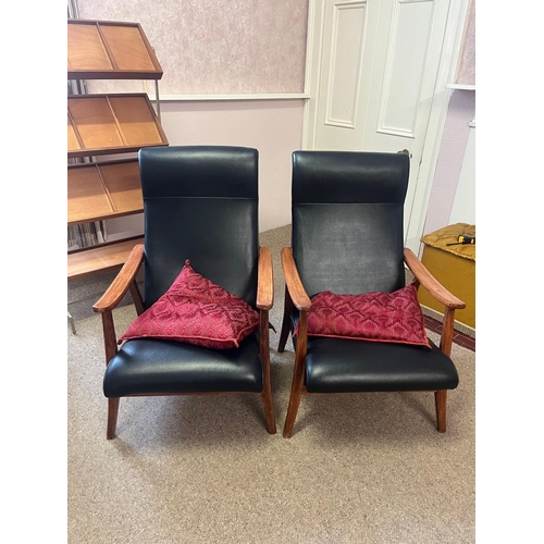 314 - Pair of Mid Century Arm Chairs (57 cm W x 93 cm H x 80 cm D)