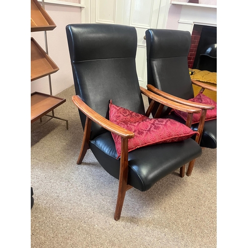 314 - Pair of Mid Century Arm Chairs (57 cm W x 93 cm H x 80 cm D)