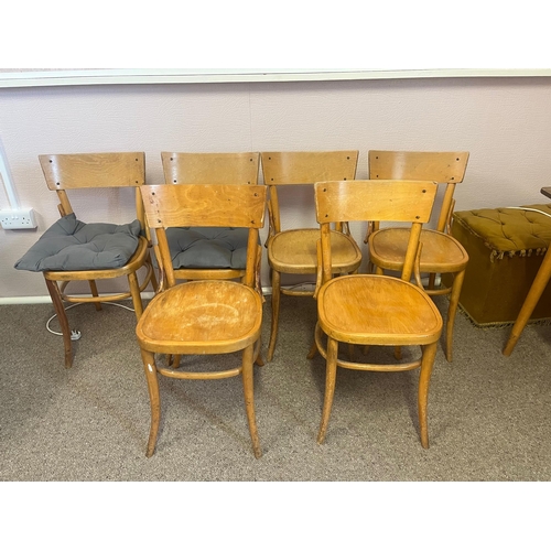 315 - Set of Six Bentwood Chairs (77 cm H)